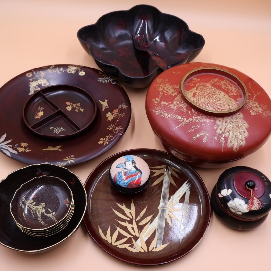 Vintage Asian Style Serving Dishes