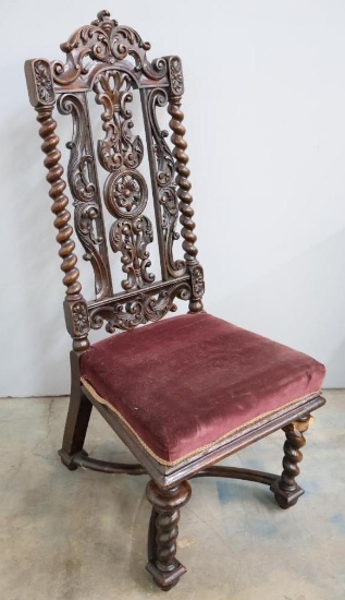 Antique Barley-Twist Ornate Chair