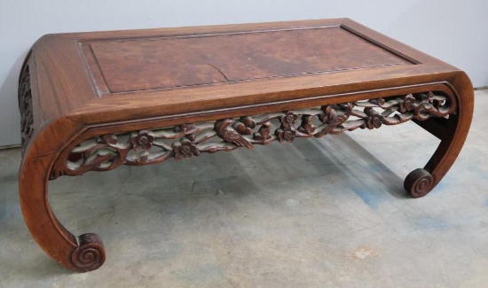 Antique Oriental Hardwood Opium or Low Table