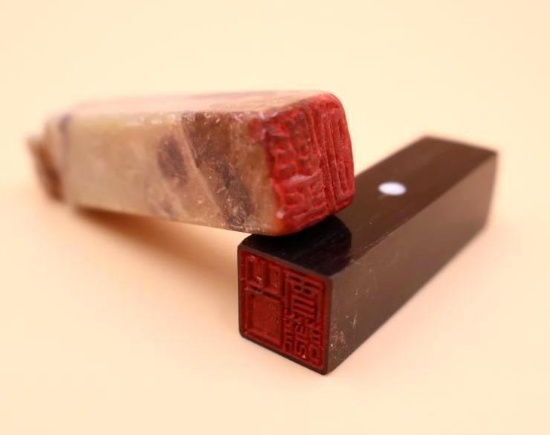 Antique Chinese Stone Signature Stamps