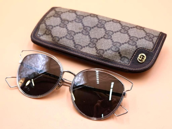 Christian Dior Sunglasses and Gucci Glasses Case