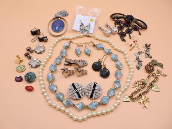 Collection of Vintage Costume Jewelry