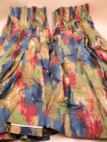 Pair of Vintage Barkcloth Curtains