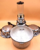 MCM Blender, Vintage Waffle Irons, and Large Pot