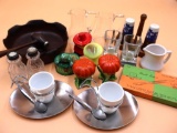 Vintage Kitchen Lot Including Salt and Pepper Shakers