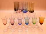 Set of Vintage Wine Glasses and Water Tumblers