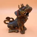 Antique Tibetan Fu Dog LionSnuff Bottle