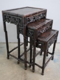 Antique Set of Three Nesting Tables
