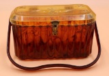 Vintage Lucite Cadillac Amber Purse