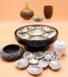 Collection of Small Abalone Shells, Serving Dishes and More