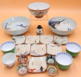 Collection of Asian Painted Dishes