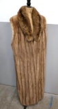 Vintage Long Mink Fur Vest Jacket