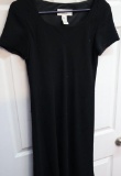 Jones New York Black Embroidered Dress