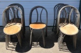 24 Vintage Metal Bistro Chairs
