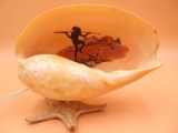 Vintage C.1950s Conch Shell lamp