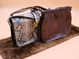 Snake, Alligator Vintage Purses and Beaver Shall