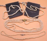Four Pearl Necklaces