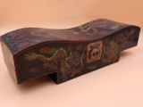 Chinese Lacquered Antique Pillow Box Case