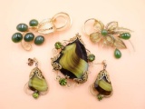 Mid Century Modern Pins and Earrings
