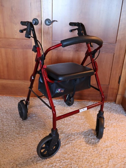 Red Nova Four Wheel Walker