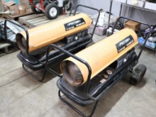 Pair of ProTemp PT-175T-KFA 175,000 BTU Forced-Air Heaters