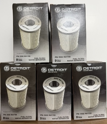 Lot of 5 Detroit Diesel DDE R61709 Fuel Filters / Water Separators – New Old Stock