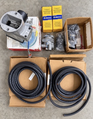 Assorted Automotive Parts, Electrical Components, NAPA Parts & Rubber Hose Lot
