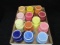 Box lot - (13) Japan stoneware colored coffee cup