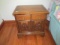 Broyhill Hickory spoon carved bed side chest w/1 drawer & 2 doors; 24