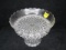 Clear glass footed bowl - 8.5