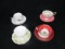 Qty 4 - Porcelain cup & Saucer sets - see pics for more detail