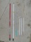 Metal 3pc flag pole; (3) Paint poles