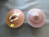 qty 2 - Copper insect smudge pots - 10
