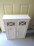 White 2-door/ 2 shelf cabinet - 20