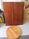 Qty. 2 - Mahogany table leaves - 20