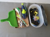 2 box lot of straps & cleaning brushes