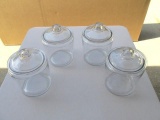 4 pc. Glass canister set