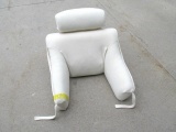 Bed sitting pillow w/arm & head rests