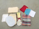 2 box lot - Table mats - Cloth & vinyl of various colors & szs.