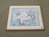 Floral Watercolor framed / matted print by Ann Hunter 36