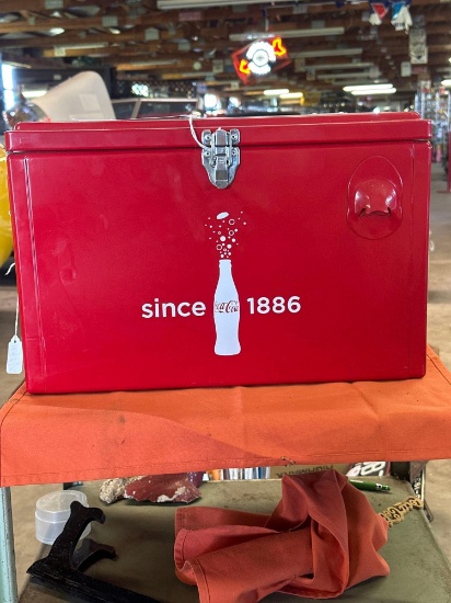 Metal Coca-Cola cooler