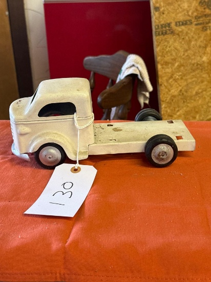 Metal toy truck cab & chassis