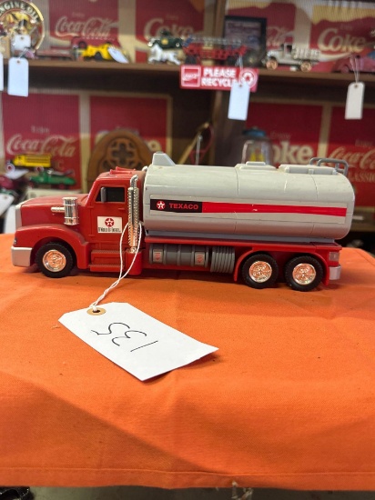 plastic Texaco fuel hauler toy