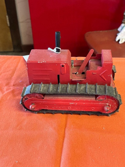 Metal toy tractor