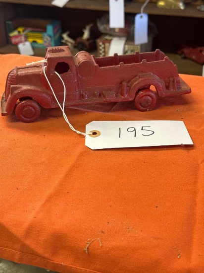 vintage cast firetruck toy