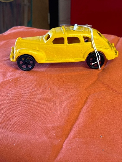 vintage cast taxi cab toy