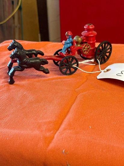 cast horse and buggy fire engine
