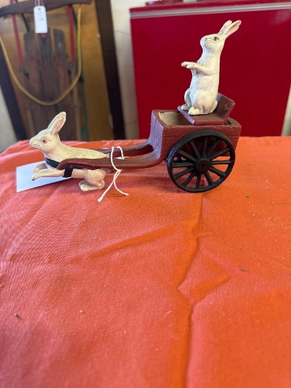 cast rabbit and buggy toy