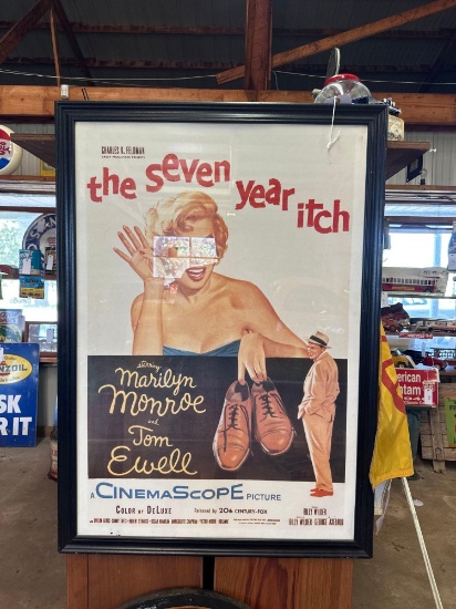 Framed movie poster the seven year itch
