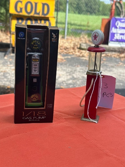 gas pump collectibles two-pieces